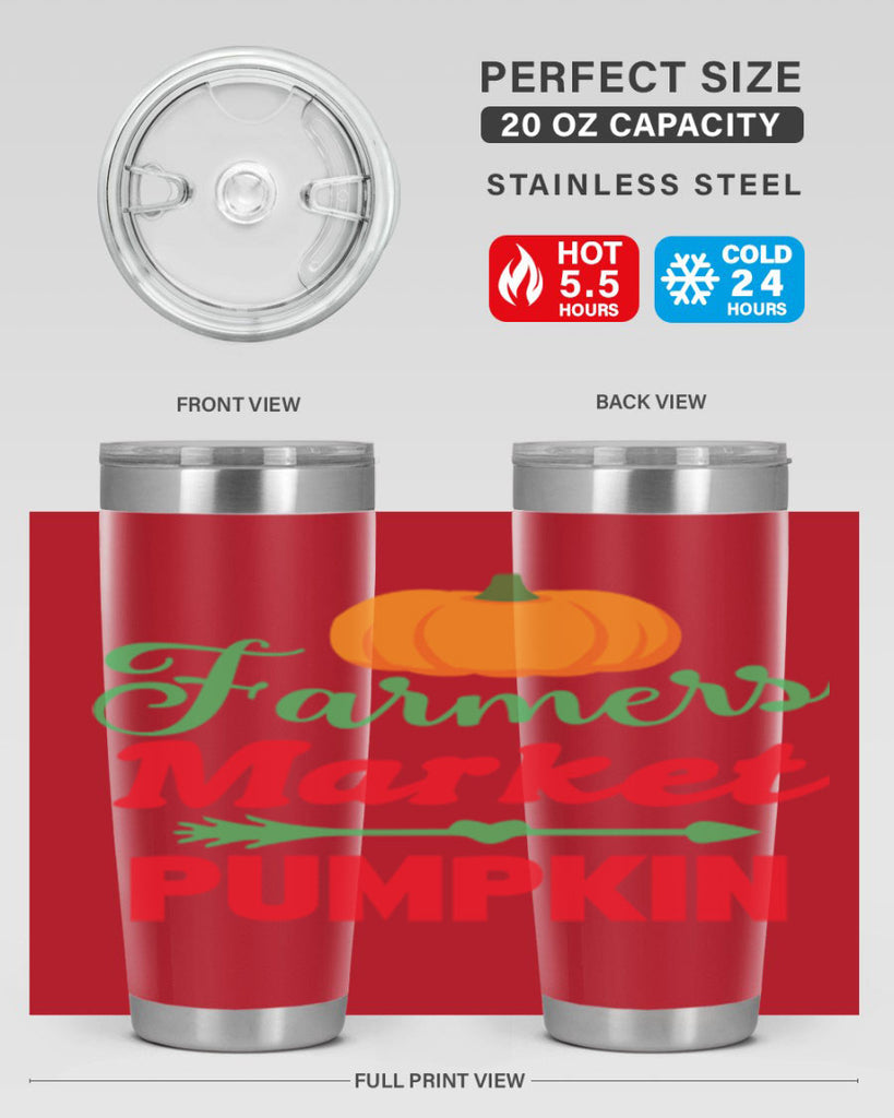 FarmersMarketPumpkin 180#- fall- Tumbler