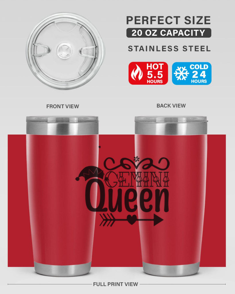 Gemini queen 230#- zodiac- Tumbler