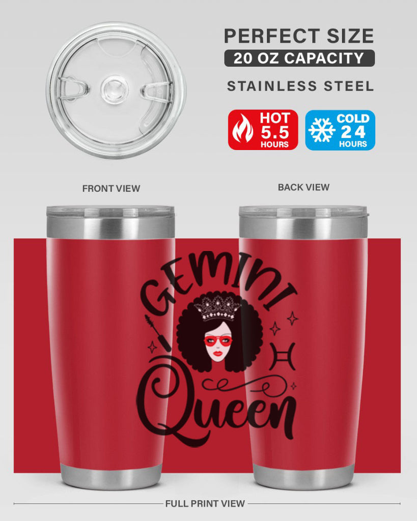 Gemini queen 233#- zodiac- Tumbler