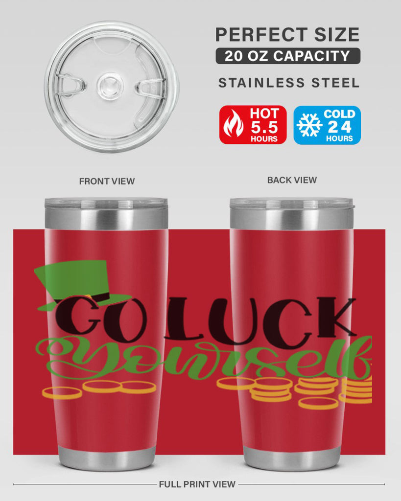 Go Lucky Yourself Style 98#- St Patricks Day- Tumbler