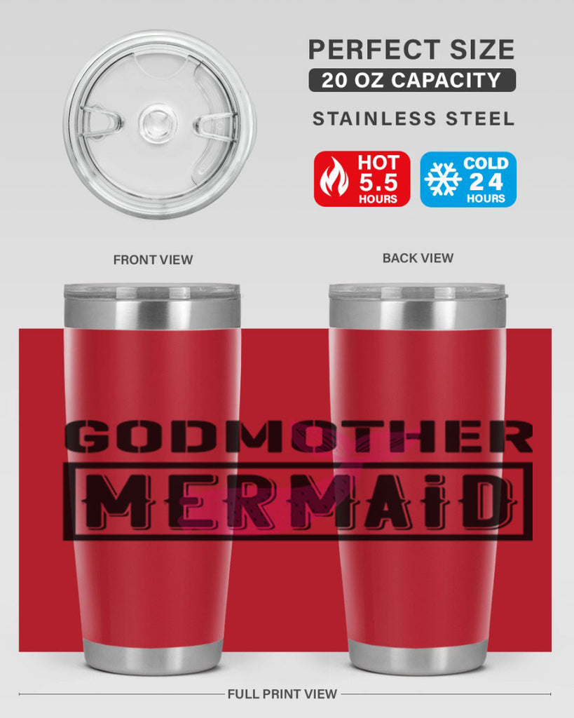 Godmother mermaid 196#- mermaid- Tumbler