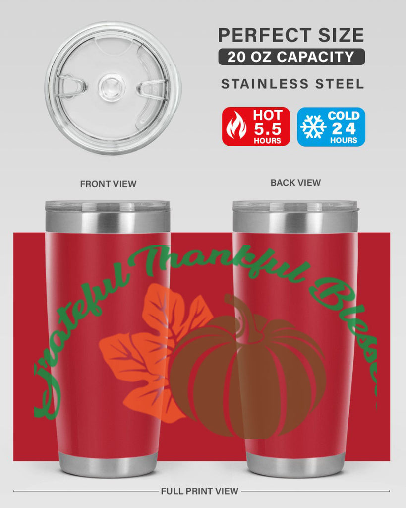 Grateful Thankful Blessed 214#- fall- Tumbler