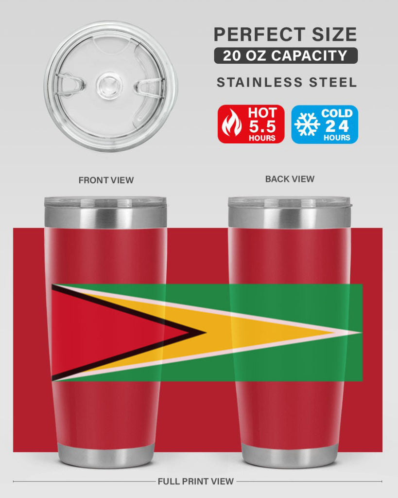 Guyana 126#- world flags- Tumbler