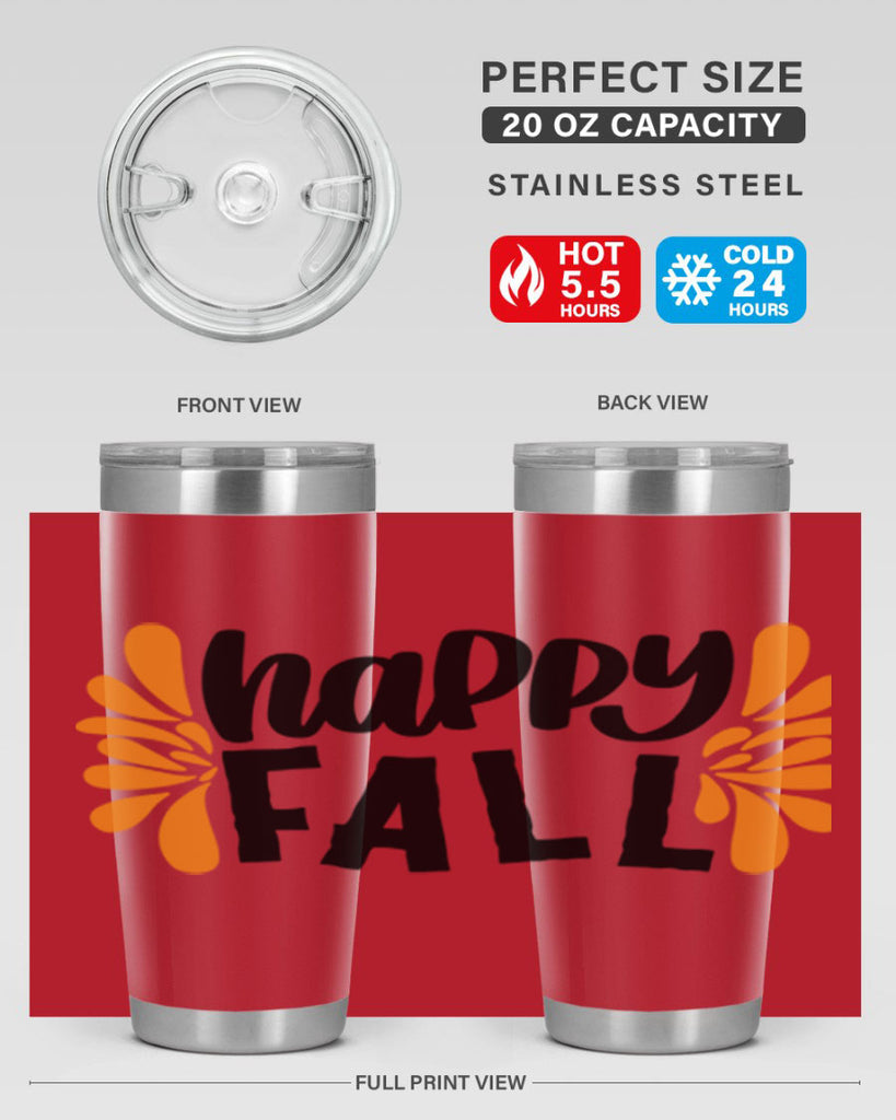 Happy Fall 491#- fall- Tumbler