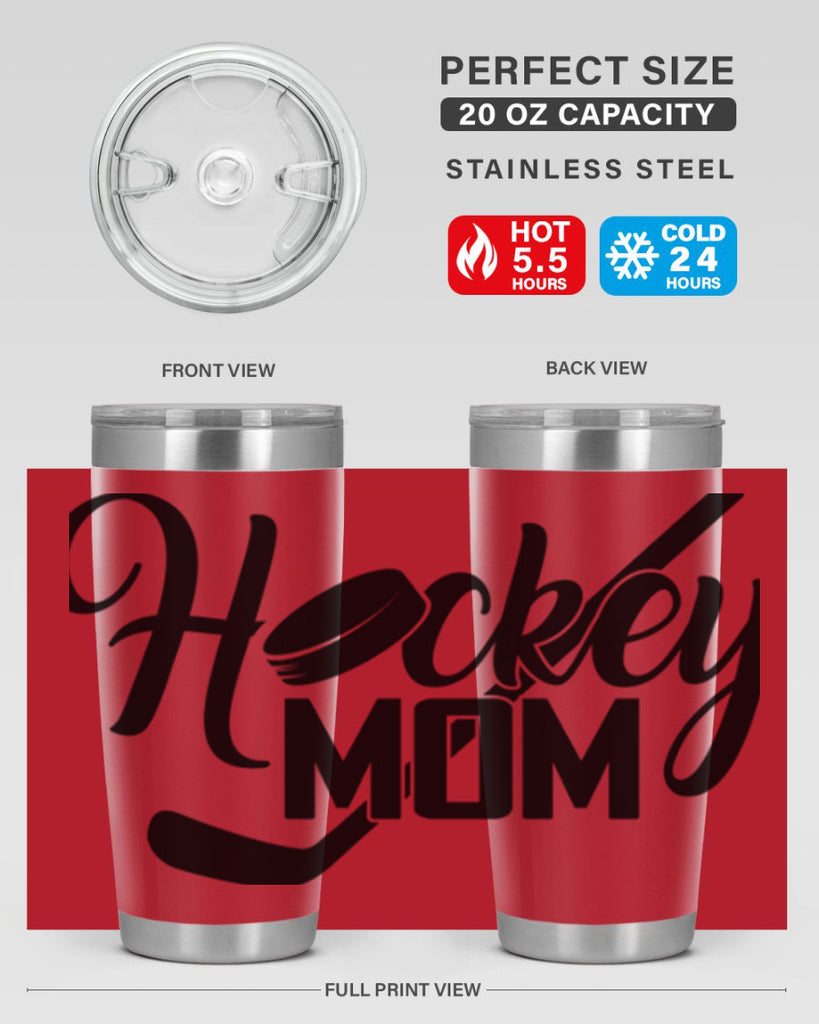 Hockey mom 1186#- hockey- Tumbler