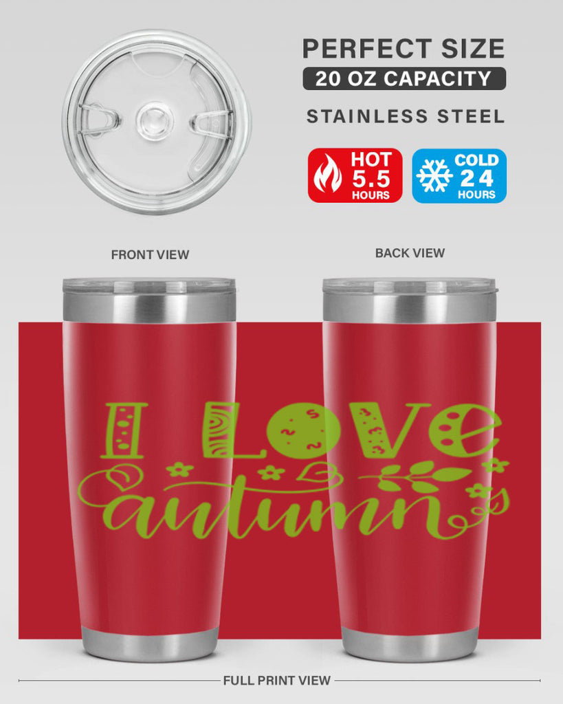 I Love Autumn 325#- fall- Tumbler