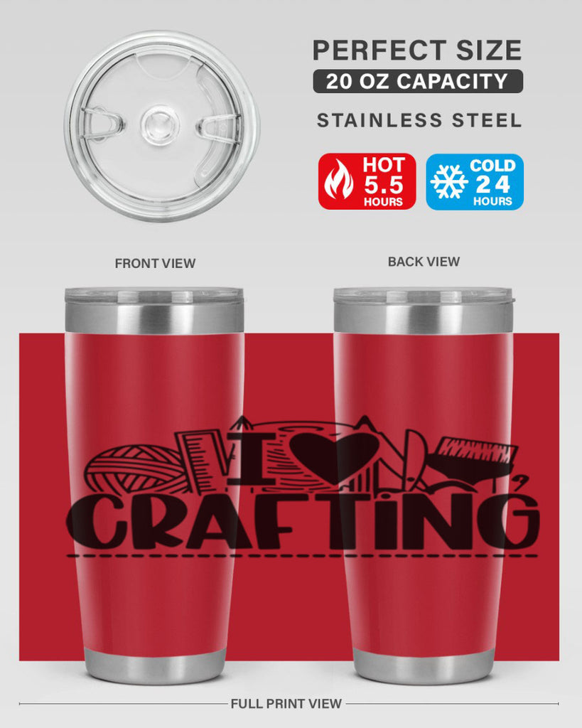 I Love Crafting 20#- crafting- Tumbler