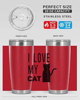 I Love My Cat Style 57#- cat- Tumbler