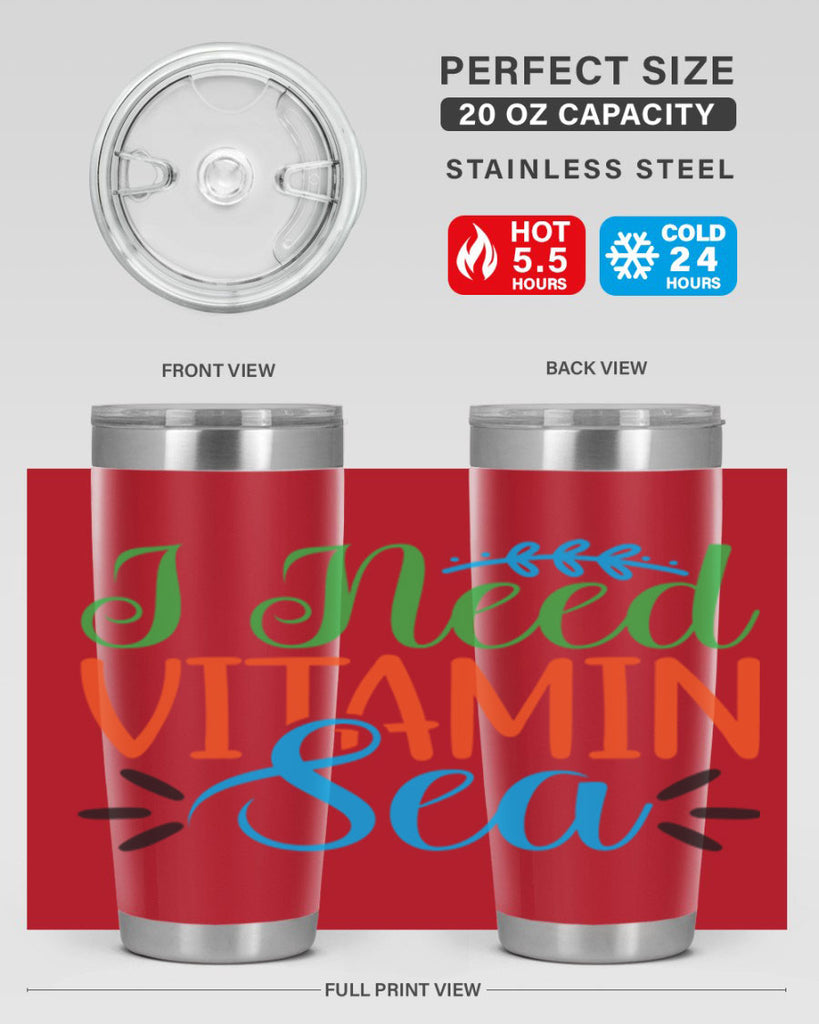 I Need Vitamin Sea 233#- mermaid- Tumbler