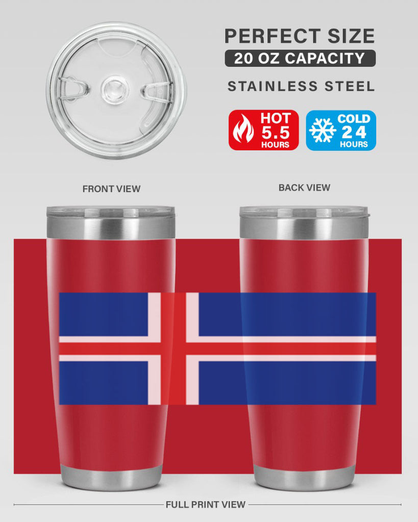 Iceland 122#- world flags- Tumbler