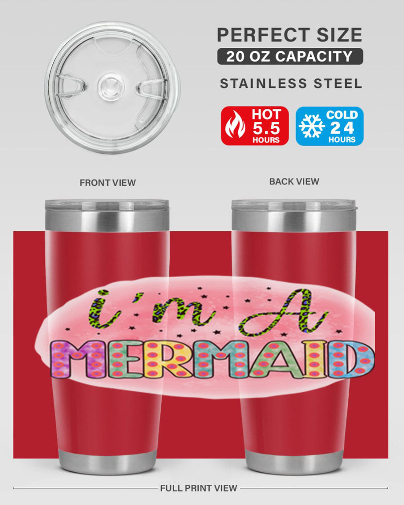 Im A Mermaid 255#- mermaid- Tumbler