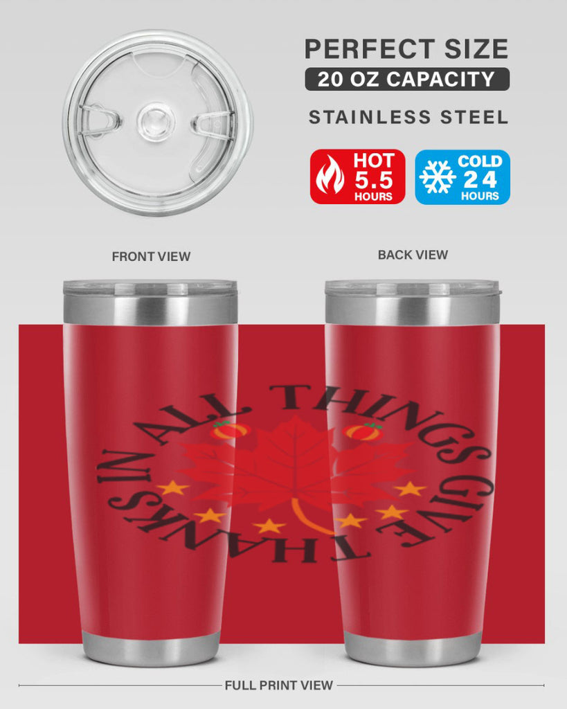 Inallthingsgivethanks 353#- fall- Tumbler