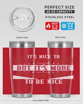 It’s nice to be important but it’s more important to be nice Style 44#- volunteer- Tumbler