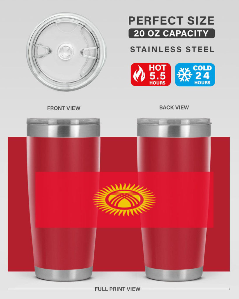 Kyrgyzstan 106#- world flags- Tumbler