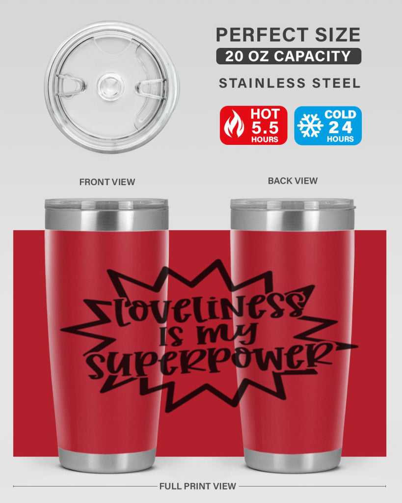 Loveliness Is My Superpower Style 53#- baby- tumbler