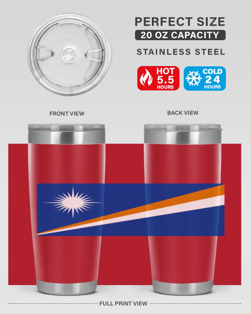 Marshall Islands 90#- world flags- Tumbler