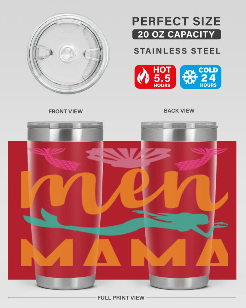 Men Mama Design 318#- mermaid- Tumbler