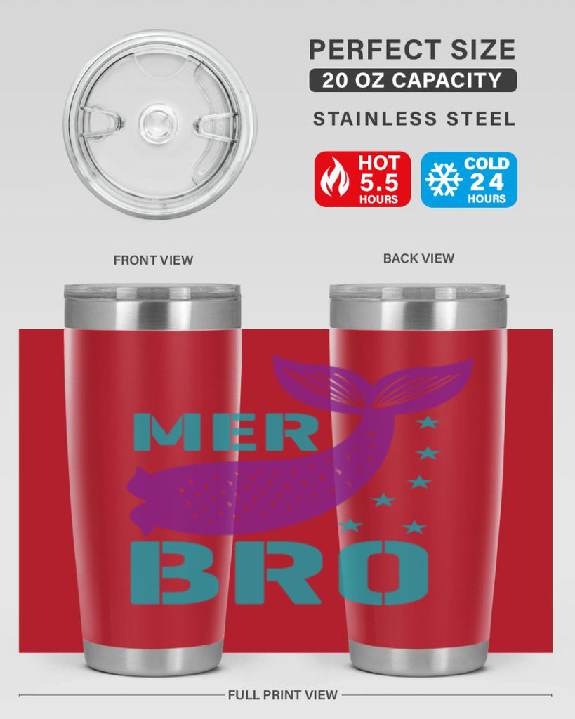 Mer Bro 322#- mermaid- Tumbler