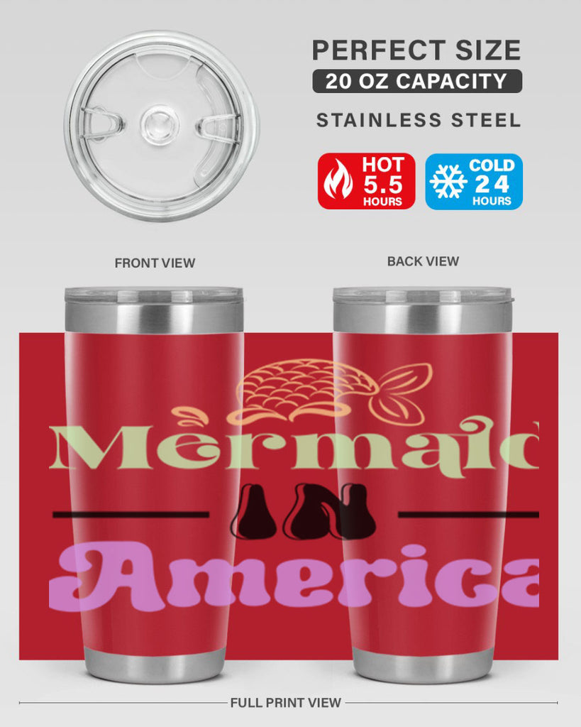 Mermaid In America 420#- mermaid- Tumbler