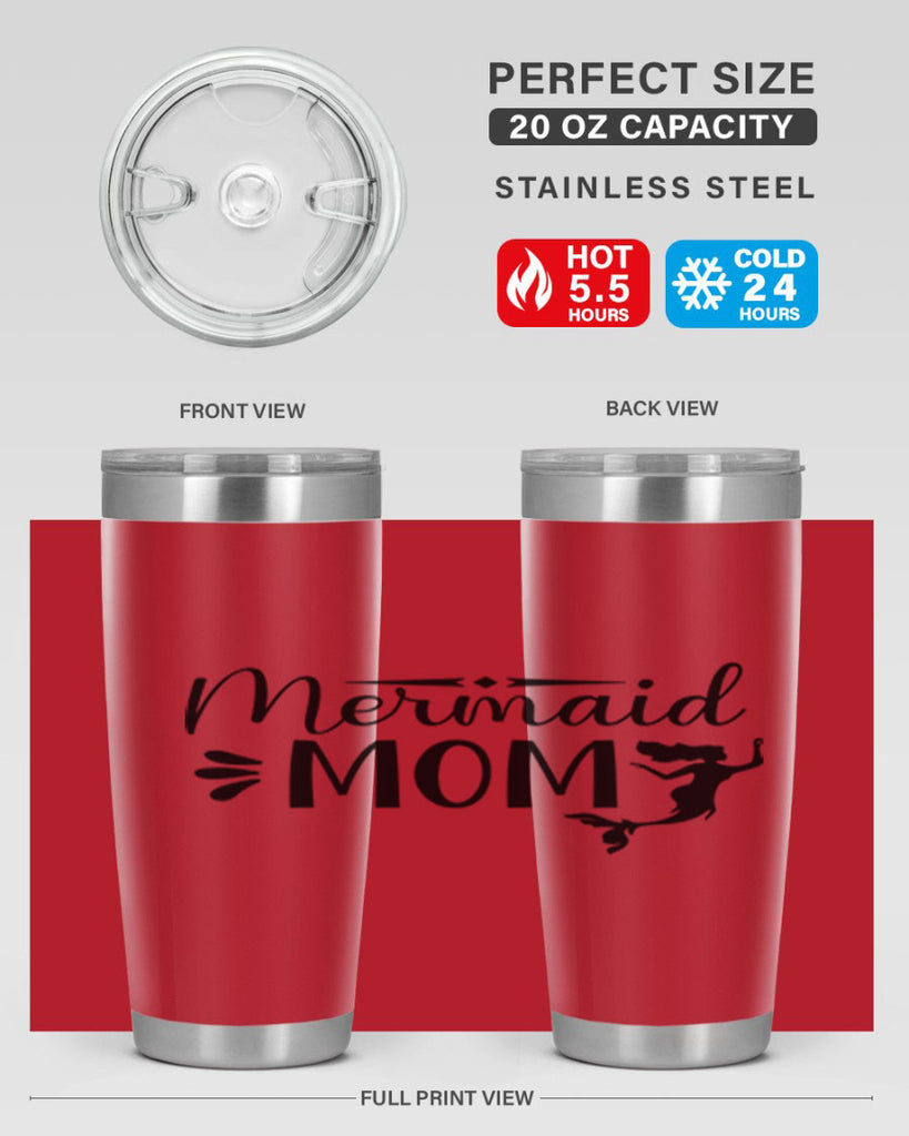 Mermaid Mom 372#- mermaid- Tumbler