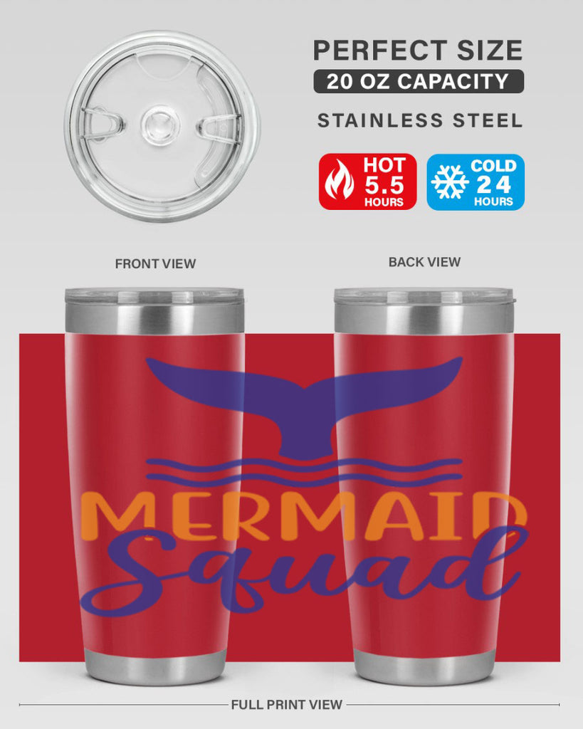 Mermaid Squad 379#- mermaid- Tumbler