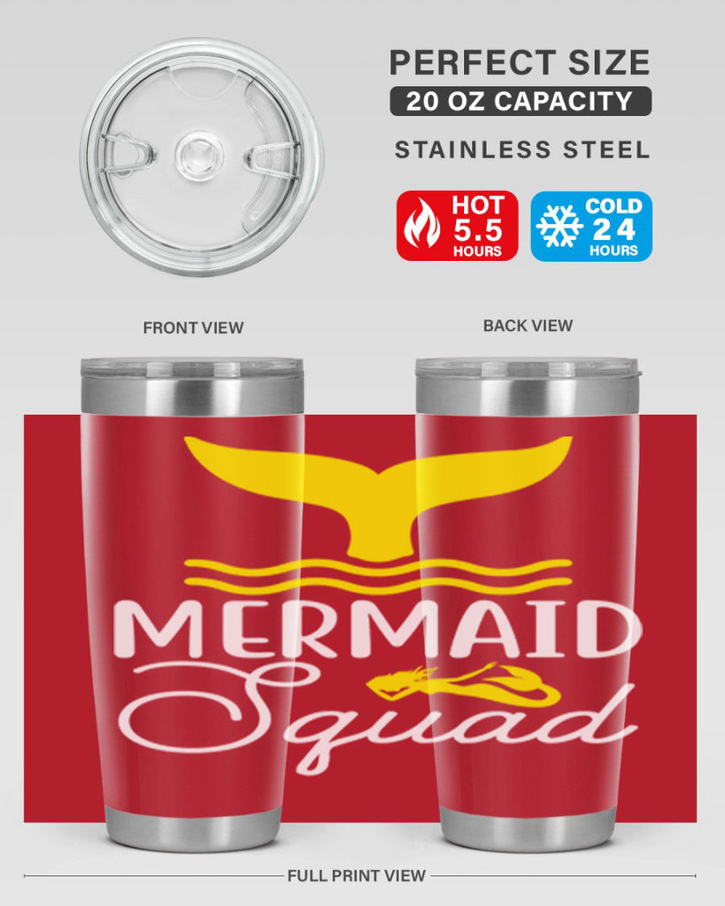 Mermaid Squad 380#- mermaid- Tumbler