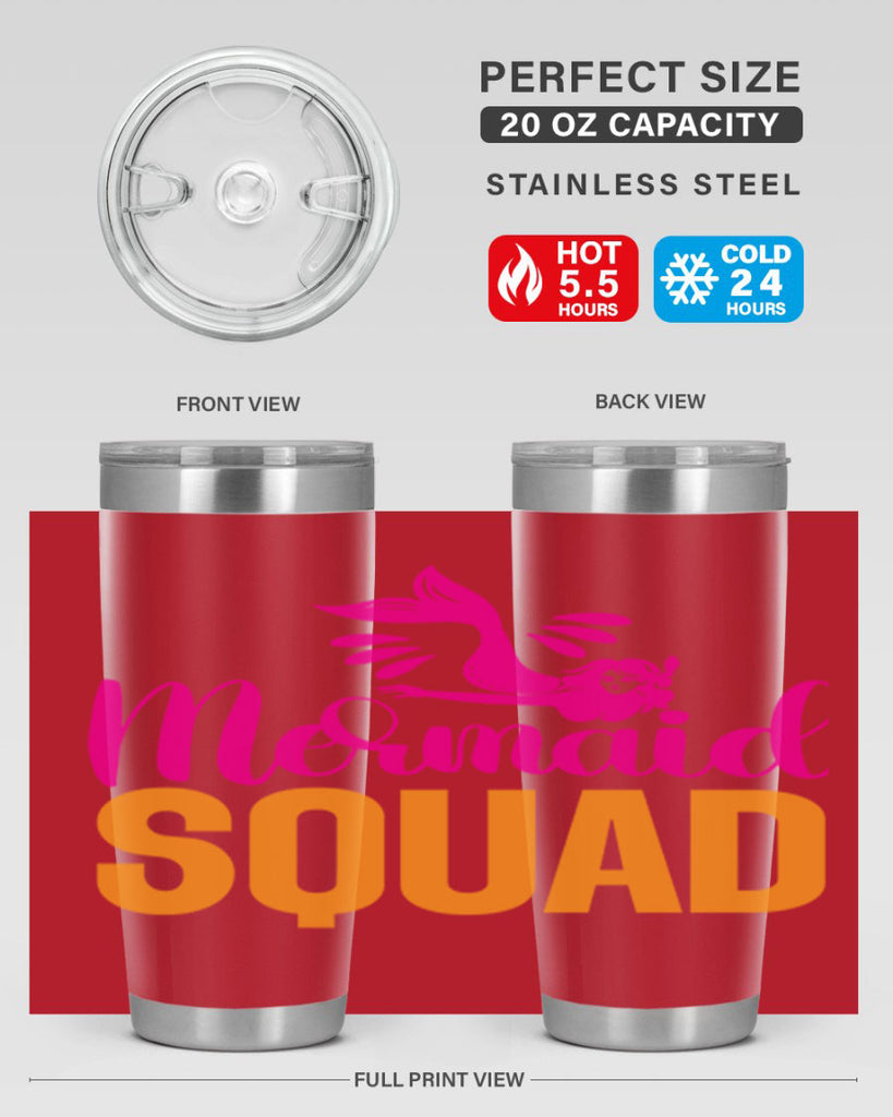 Mermaid Squad 381#- mermaid- Tumbler