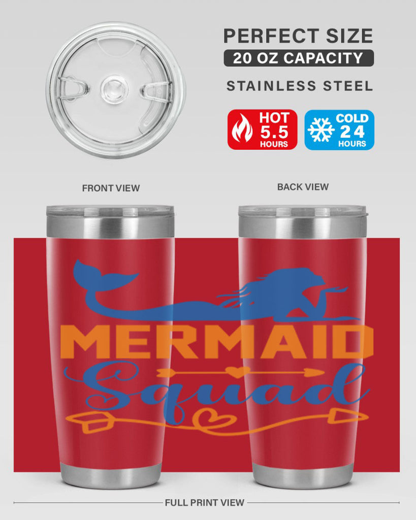 Mermaid Squad 385#- mermaid- Tumbler