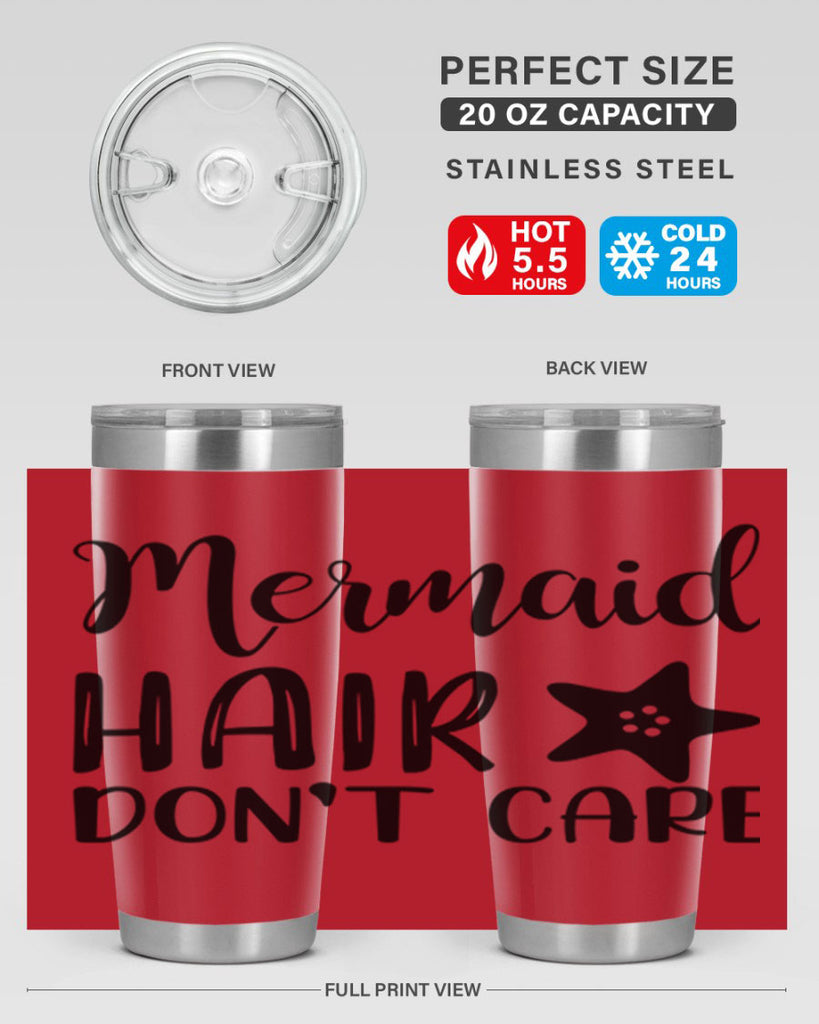 Mermaid hair dont care 411#- mermaid- Tumbler