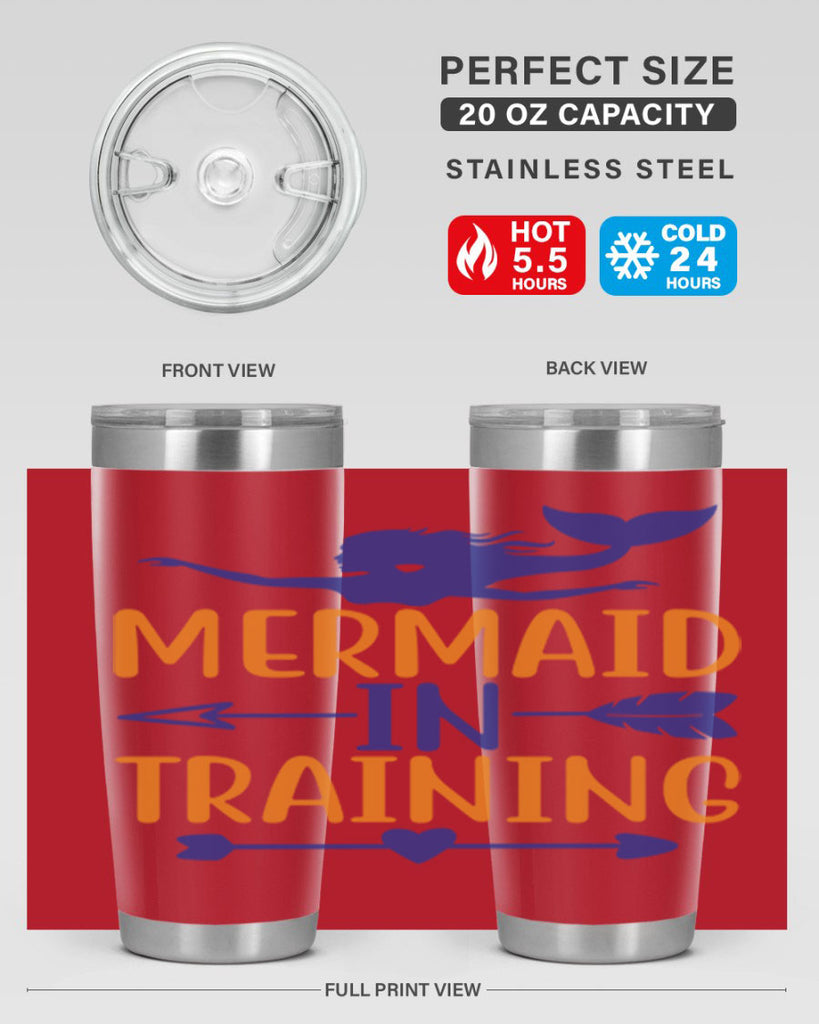 Mermaid in Training 360#- mermaid- Tumbler