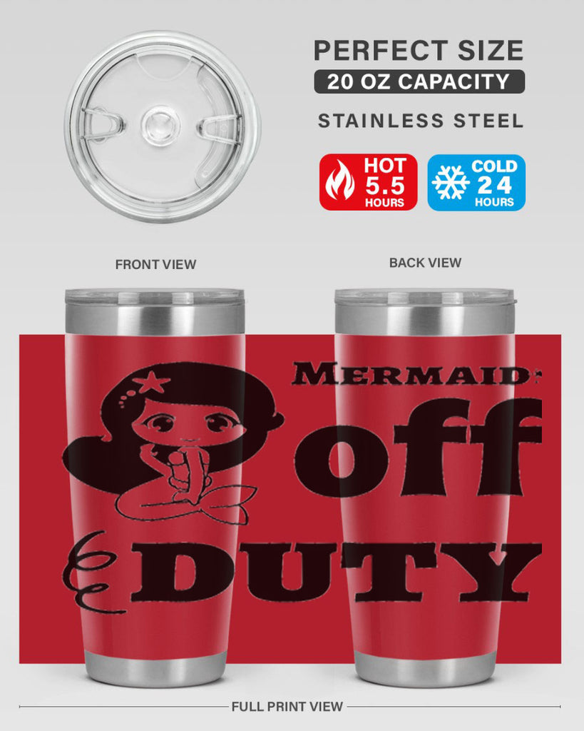 Mermaid off duty 434#- mermaid- Tumbler