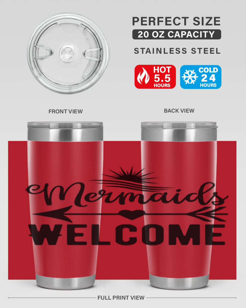 Mermaids Welcome 500#- mermaid- Tumbler