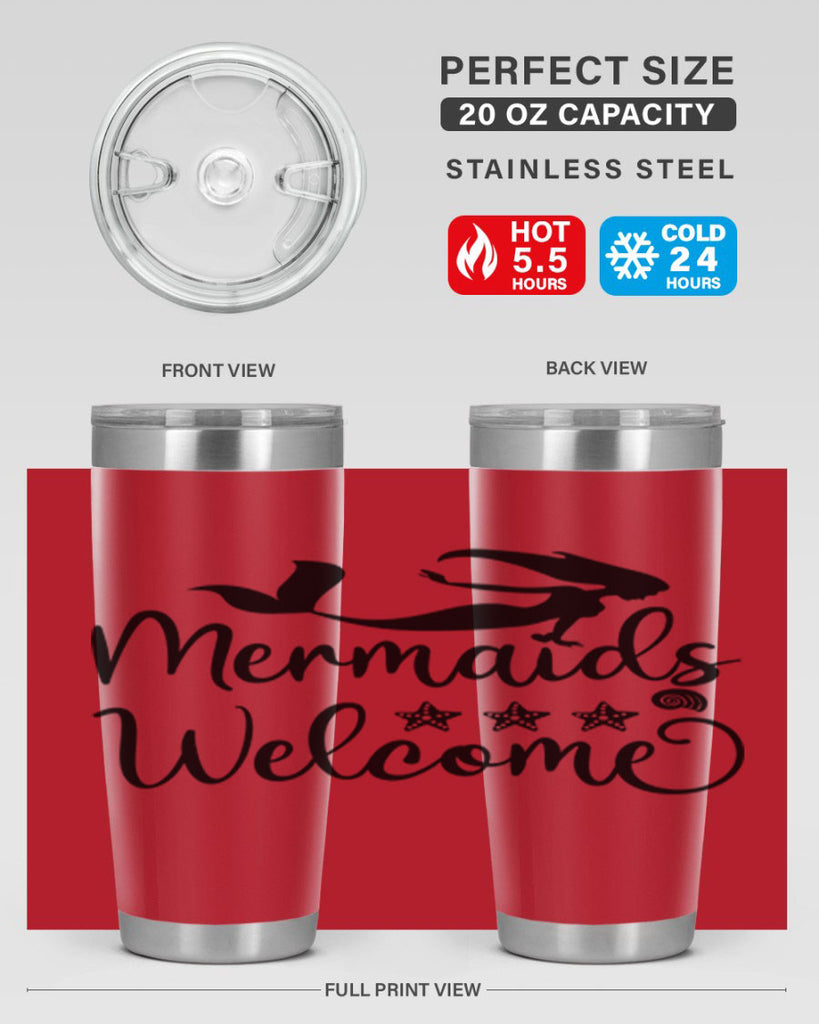 Mermaids welcome design 501#- mermaid- Tumbler