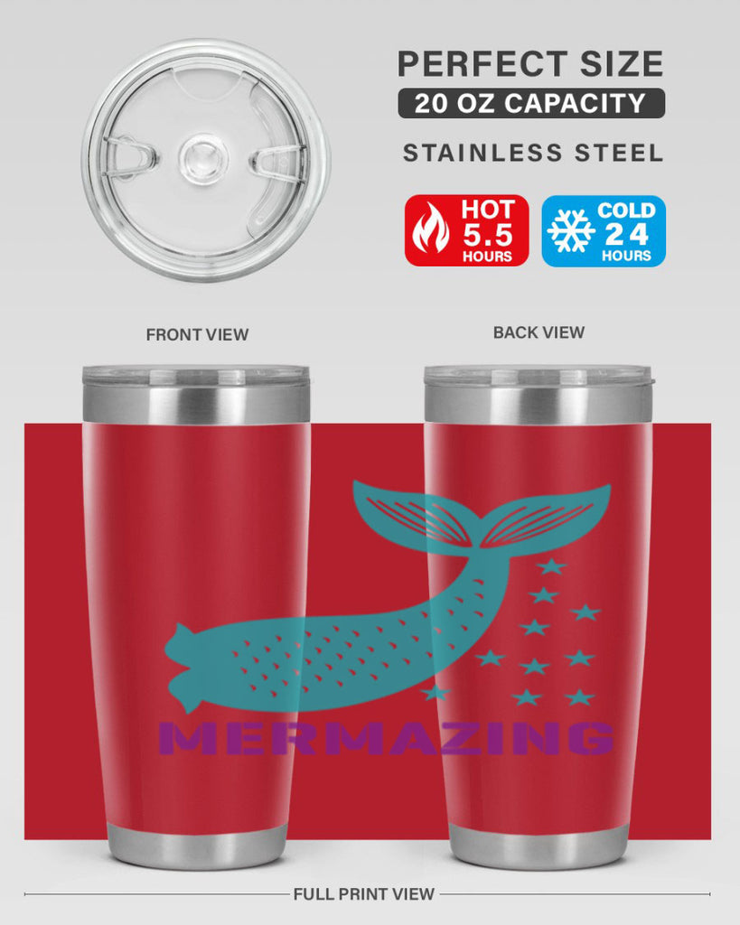 Mermazing 502#- mermaid- Tumbler