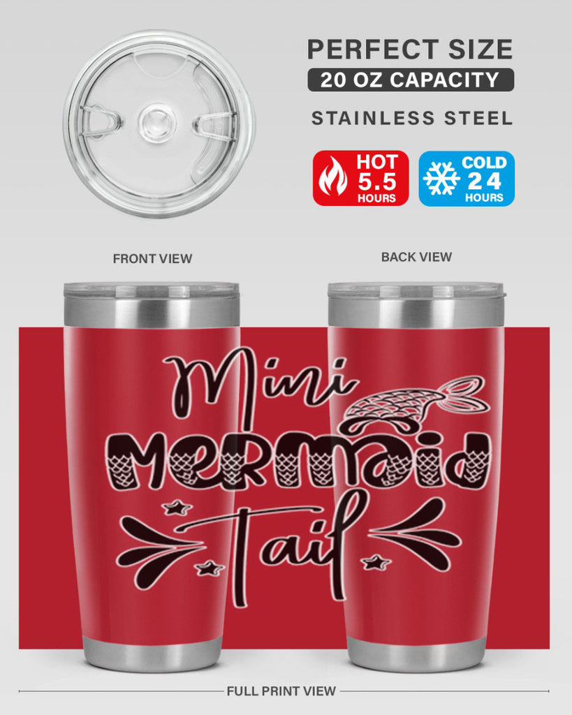 Mini Mermaid Tail 513#- mermaid- Tumbler