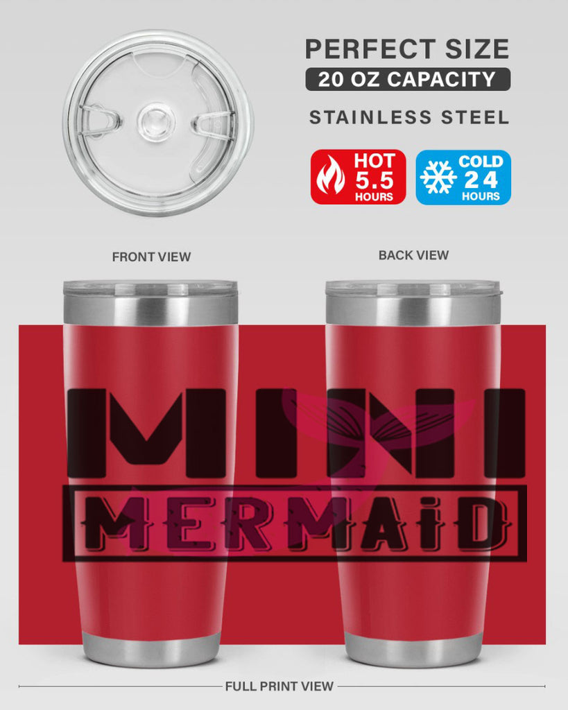 Mini mermaid 504#- mermaid- Tumbler