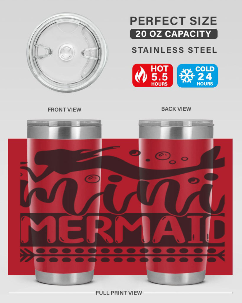 Mini mermaid 510#- mermaid- Tumbler