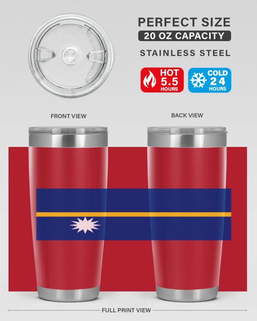 Nauru 77#- world flags- Tumbler