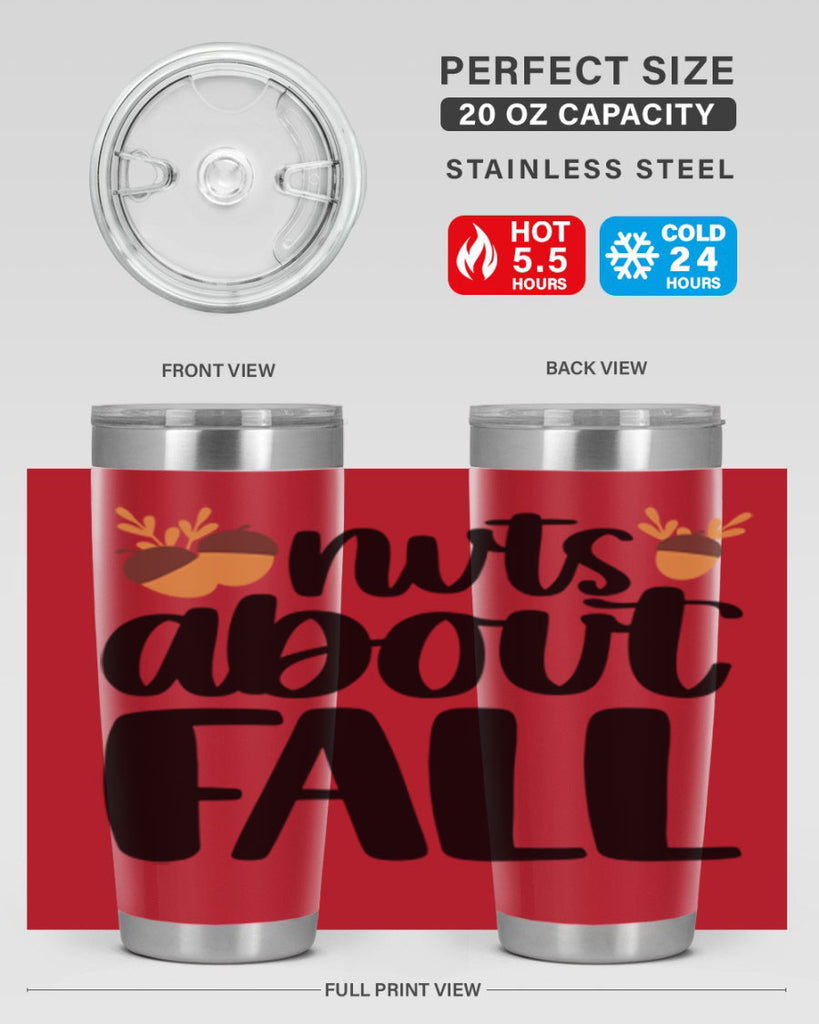 Nuts About Fall 503#- fall- Tumbler