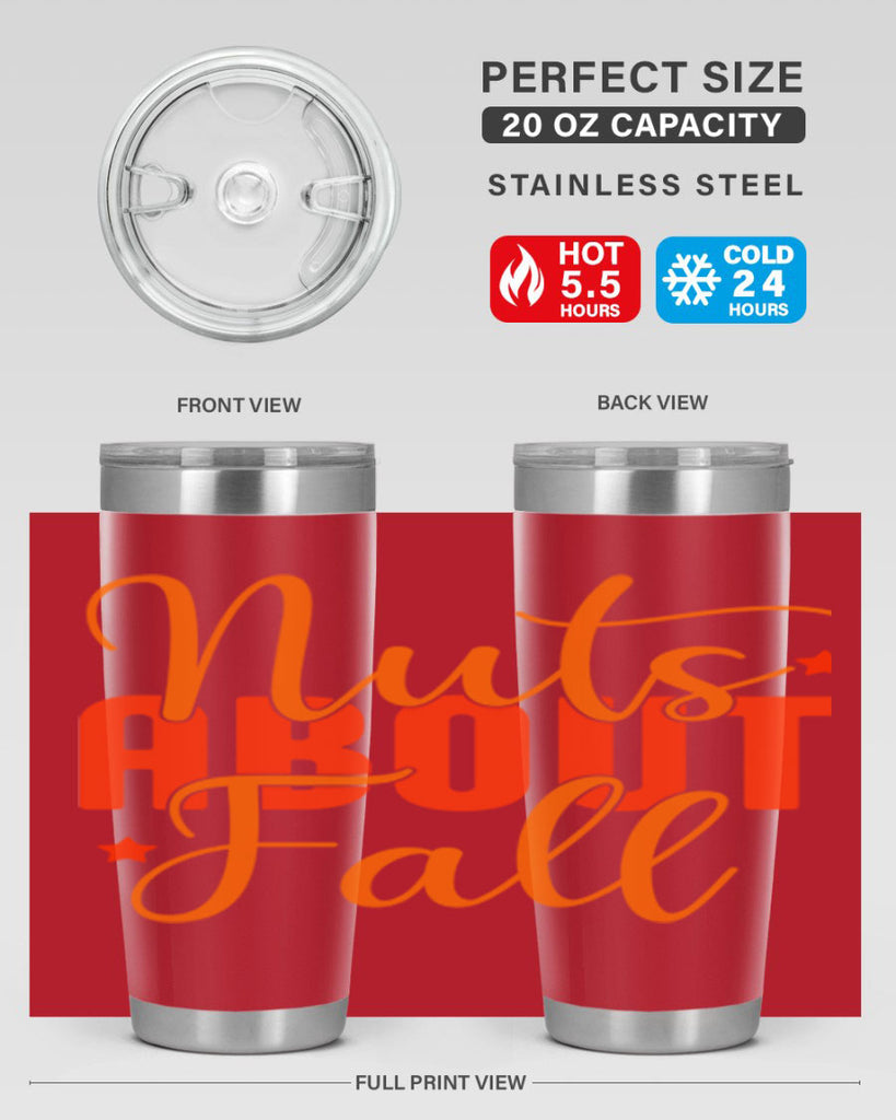 Nuts About Fall Design 444#- fall- Tumbler