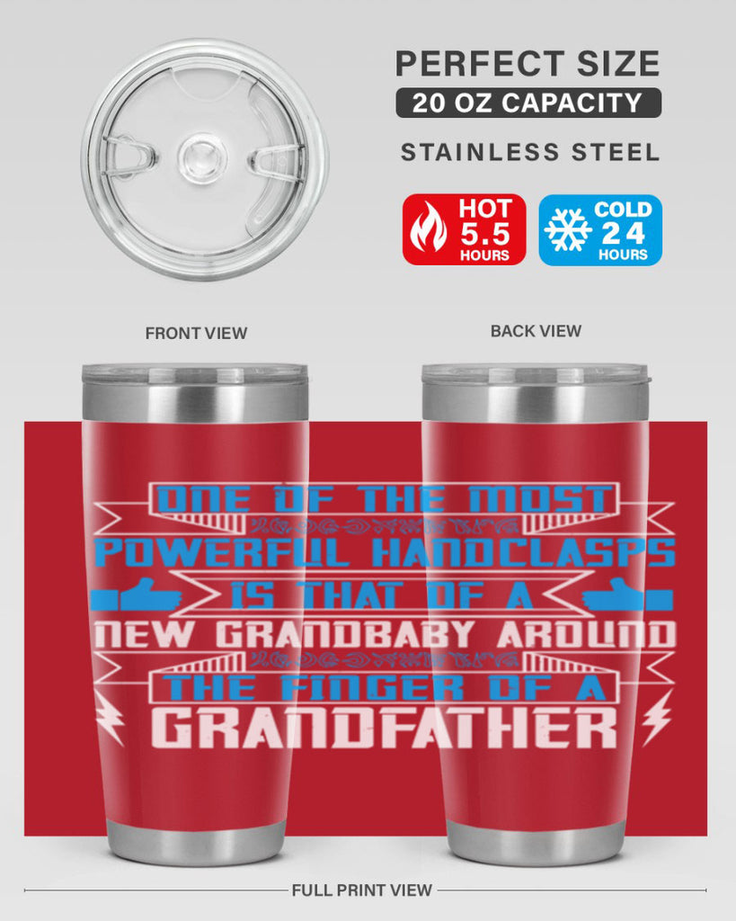 One of the most powerful handclasps is that of a new grandbaby 71#- grandpa - papa- Tumbler