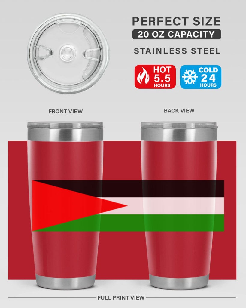 Palestine 64#- world flags- Tumbler