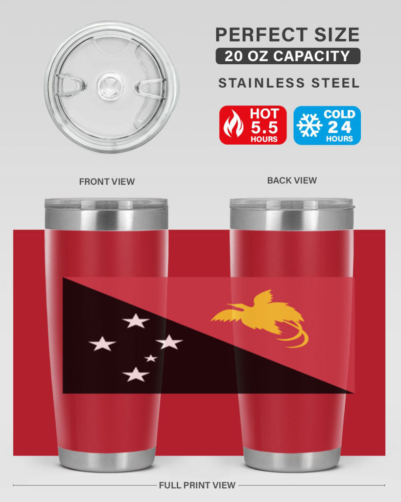 Papua New Guinea 62#- world flags- Tumbler