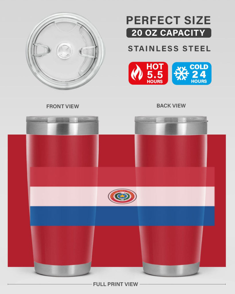 Paraguay 61#- world flags- Tumbler