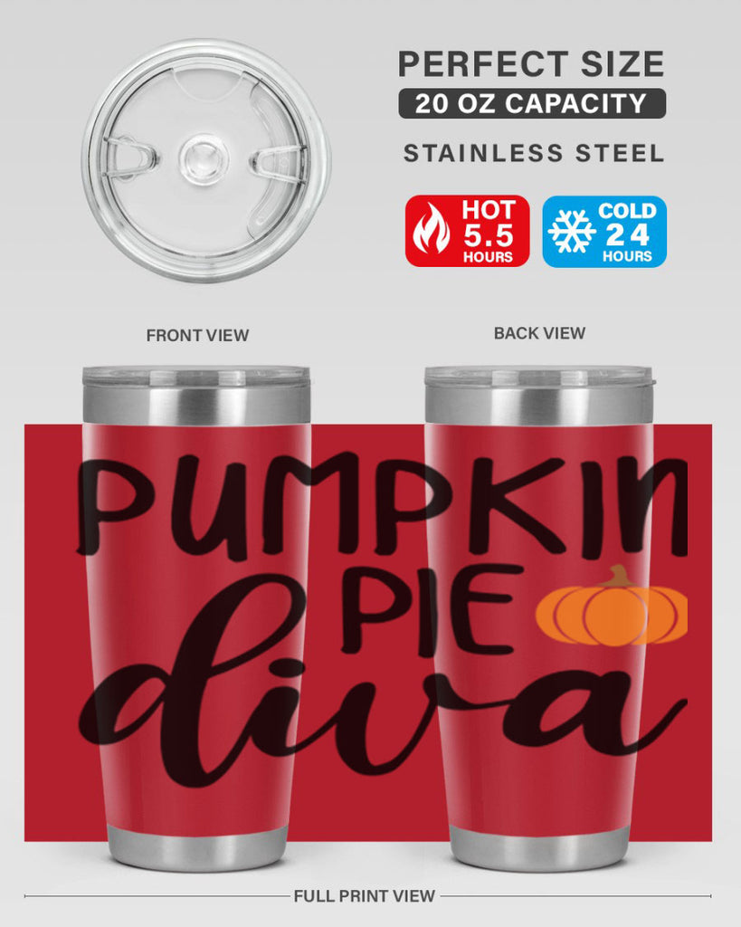 Pumpkin Pie Diva 532#- fall- Tumbler