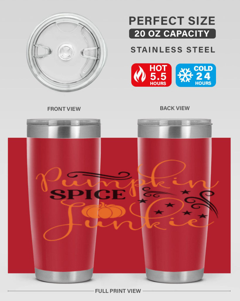 Pumpkin Spice Junkie 549#- fall- Tumbler