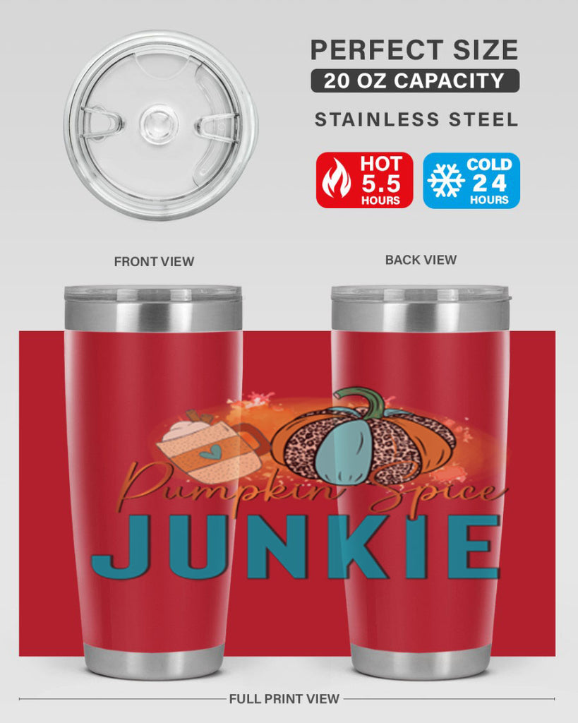 Pumpkin Spice Junkie 550#- fall- Tumbler