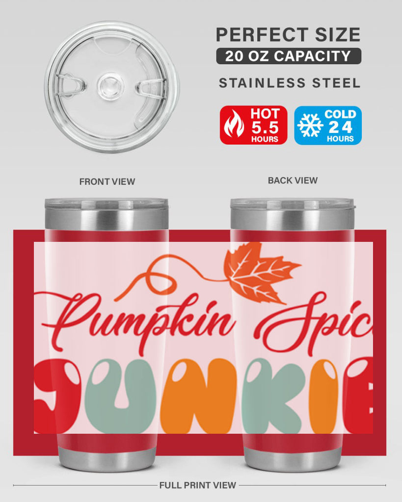 PumpkinSpiceJunkiedesign 569#- fall- Tumbler