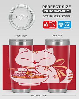 Ramen Cat Kawaii Anime Tee Japanese 280#- anime- Tumbler