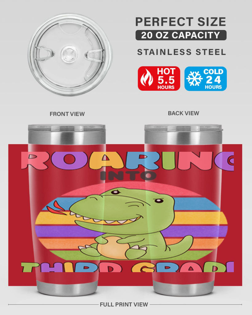 Roaring to 3rd Grade Trex 23#- 3rd grade- Tumbler